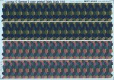 1/48 Lozenge C. German 5 colour printed fabric. Upper and lower.