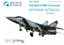 1/48 MiG-31BM 3D-Print & colour Interior decal