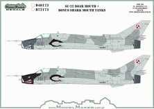 1/72 Sukhoi Su-22 Boar Mouth + bonus shark mouth tanks