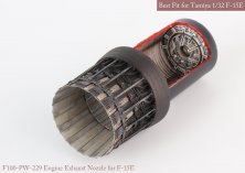 1/32 McDonnell F-15 Eagle P&W opened exhaust & afterburner set