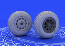 1/48 North-American P-51D Mustang wheels