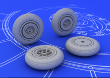 1/72 MiG-15 wheels (EDU)