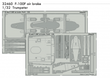 1/32 North-American F-100F Super Sabre air brake