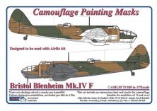 1/72 Camouflage masks Br.Bleinheim Mk.IV F (AIRF)