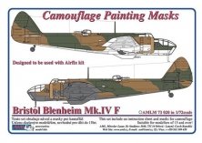 1/72 Bristol Blenheim Mk.IV camouflage paint mask (for Airfix)