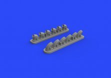 Brassin 1/32 P-40E exhaust stacks