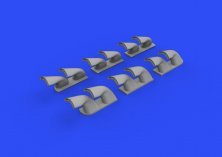 Brassin 1/32 P-40 exhaust stacks fishtail