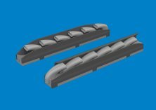 Brassin 1/32 Bf 109K-4 exhaust stacks KOTARE