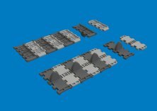 Eduard Brassin 1/35 Cha�nes T-34 motif V pour Tamiya