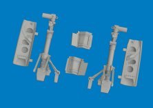 Eduard Brassin P-40K Undercarriage Legs 1/48