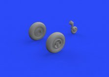 Brassin 1/48 Spitfire Mk.XIV wheels 4-spoke