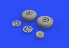 Brassin 1/48 P-51D wheels diamond tread
