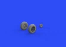 Brassin 1/48 P-51D wheels oval tread