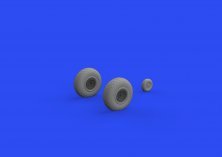 Brassin 1/48 B-17 wheels oval tread