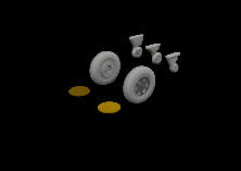 Grumman F4F-4 Wildcat wheels late 1/48