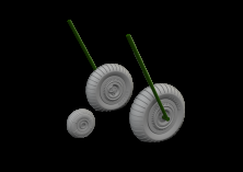 Yakovlev Yak-9D wheels 1/48