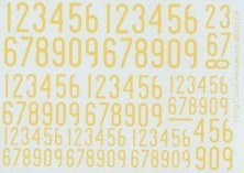 1/48 1936-62 Swedish Narrow Numerals/ Yellow
