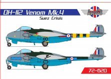 1/72 De Havilland DH-112 Venom Mk.IV Raf Suez Crisis