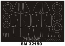 Montex Masques Peints Verri�re F-104 Lockheed 1/32