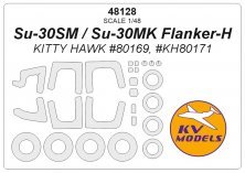 1/48 Su-30CM / Su-30MK Flanker-H masks for Kitty Hawk