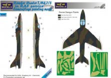1/48 Hawker Hunter T.Mk.7/8 Raf camouflage pattern paint mask