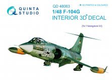 1/48 Lockheed F-104G Starfighter 3D-Printed & coloured Interior