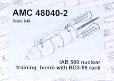 1/48 IAB 500 nuclear training bomb with BD3-56 rack