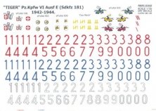 1/35 Tiger Pz.Kpfw.VI Ausf.E (Sdkfz 181) 1942-1944. Dry rub do