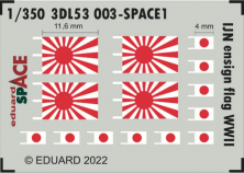 1/350 IJN ensign flag WWII SPACE decal
