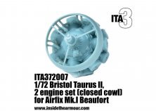 1/72 Taurus II Engines closed cowl version for Airfix