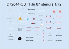 1/72 Decals Ju 87 stencils