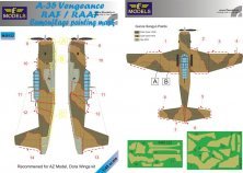 1/48 A-35 Vengeance RAF/RAAF Camouflage mask