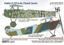 1/72 Masks for Fokker D.VII in the Finnish Service