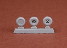 1/48 DH-82 Tiger Moth wheel set