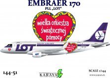 1/144 Embraer 170 Pll Lot early and special Wosp liveries