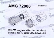 1/72 RD-7M engine afterburner duct Tu-22KD