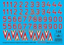 1/48 Decal Hungarian National Insignias & Numbers 1990-98