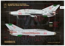 1/32 Decal MiG 21 MF/UM (silver, Hung. Stencils)