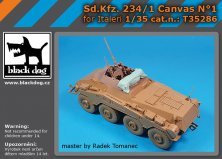 1/35 Sd.Kfz.234/1 Puma Canvas N1 for Italeri