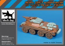 1/35 Sd.Kfz.234/3 Armoured Car accessories set for Italeri