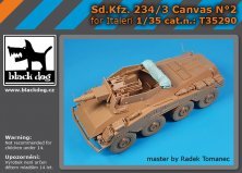 1/35 Sd.Kfz.234/3 Armoured Car Canvas N2 for Italeri