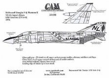 Cam Decals 1/32 F-4J Phantom VF-191 Satan's Kittens