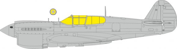 Eduard Mask 1/48 P-40K TFace pour Eduard