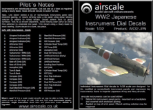 1/32 WWII Japanese Cockpit Instrument Decal