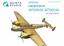 1/48 Bf 110C/D 3D-Print & coloured Interior