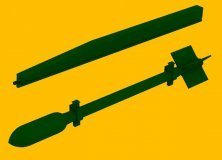 1/72 RP-3 rocket 3 including launched pod set 6pcs British WWII