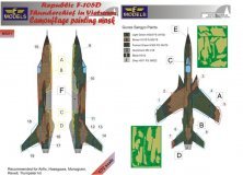 1/72 Mask F-105D Thunderchief Camouflage painting