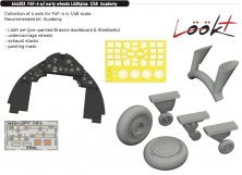 Brassin 1/48 F4F-4 with early wheels LooKplus for Academy