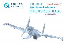 1/48 Su-34 3D-Printed & color Interior SMALL