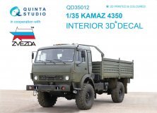1/35 KAMAZ 4350 3D-Printed & colour Interior